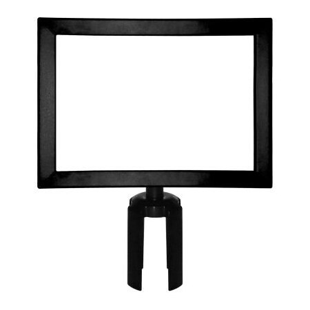 Queue Solutions Horizontal Heavy Duty Sign Frame, Black, 8.5in x 11in SFHD8511HB-BK